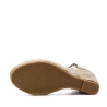 Sandales à talon Orange Rayures Femme Beppi Casual Wedge
