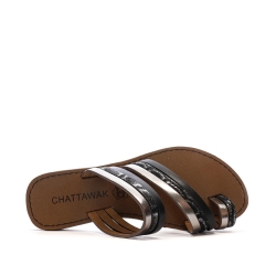Sandales Noir femme Chattawak Summer