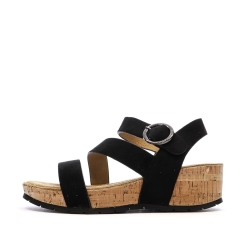 Sandales Noires Femme Chattawak Lilou