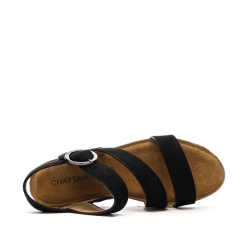 Sandales Noires Femme Chattawak Lilou