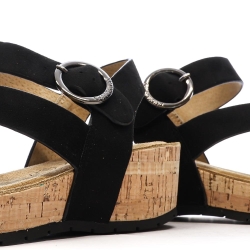 Sandales Noires Femme Chattawak Lilou