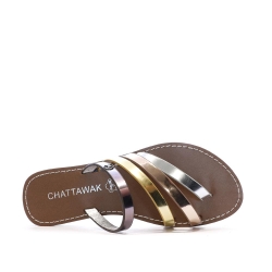 Sandales Doré/Rose Gold/ Argenté Femme Chattawak ROXANNE