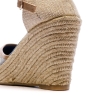 Sandales Compensées Bleu/Fleurs Femme Beppi