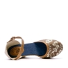 Sandales Compensées Marron/Fleurs Femme Beppi