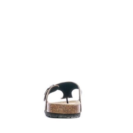 Sandales Noir/Doré Léopard Femme Beppi