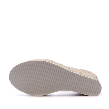 Sandales Compensées Beige Femme Beppi
