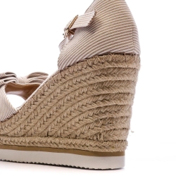 Sandales Compensées Beige Femme Beppi