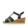 Sandales compensées Bleu Femme Relife Jinkat