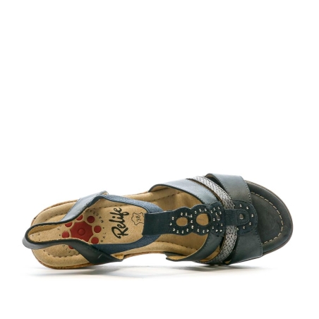 Sandales compensées Bleu Femme Relife Jinkat