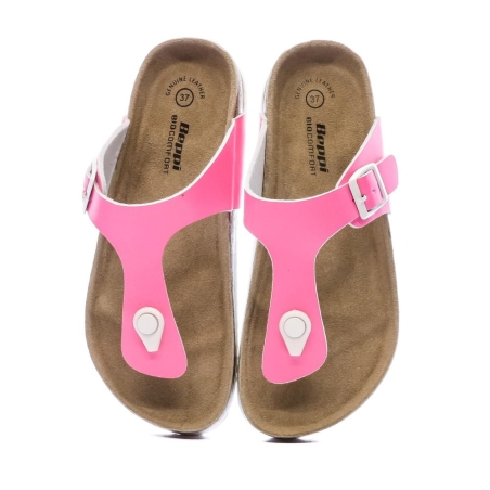 Sandales Rose Fluo Femme Beppi