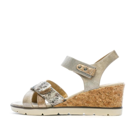 Sandales Compensées Grises Femme RELIFE Jolbride