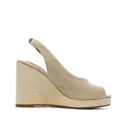 Sandales Beiges Femme Tommy Hilfiger Wedge