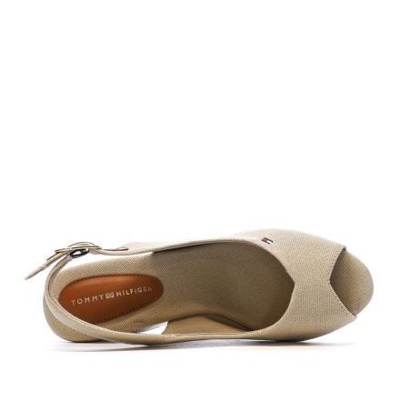 Sandales Beiges Femme Tommy Hilfiger Wedge