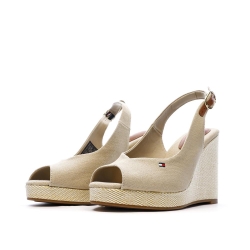 Sandales Beiges Femme Tommy Hilfiger Wedge