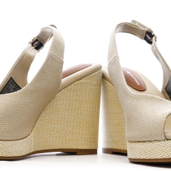 Sandales Beiges Femme Tommy Hilfiger Wedge