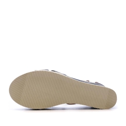 Sandales Compensées Bleu Jeans Femme Beppi