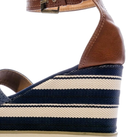 Sandales Compensées Bleu Jeans Femme Beppi