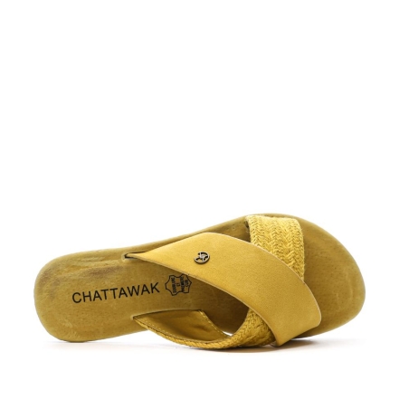Sandales Jaune Femme Chattawak Dacota