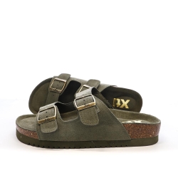 Sandales Kaki Femme Xti Cuir 142552