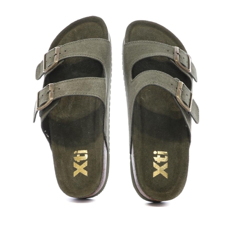Sandales Kaki Femme Xti Cuir 142552