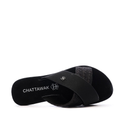 Sandales Noir Femme Chattawak Dacota