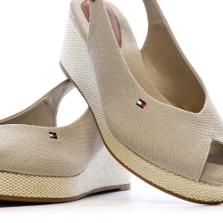 Sandales Beiges Femme Tommy Hilfiger Flag