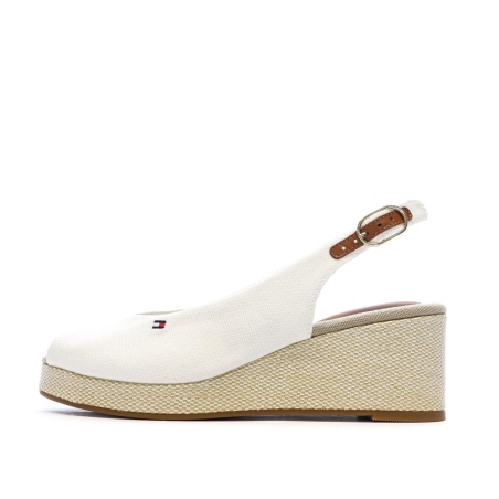Sandales Blanches Femme Tommy Hilfiger Flag