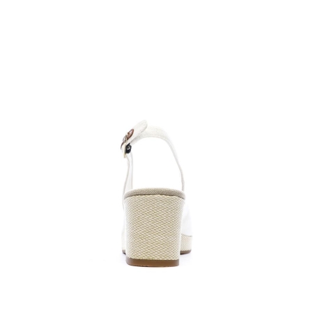 Sandales Blanches Femme Tommy Hilfiger Flag