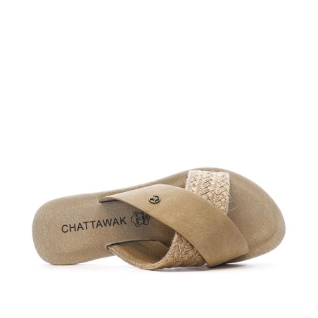 Sandales Beiges Femme Chattawak Dacota