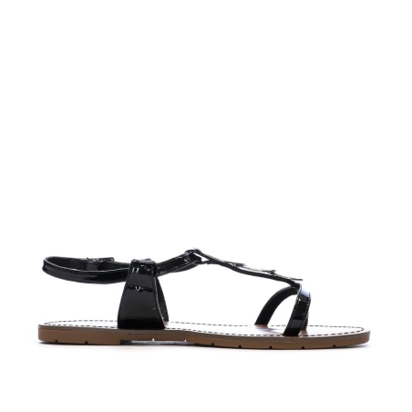 Sandales Noires Femme Chattawak PIPA