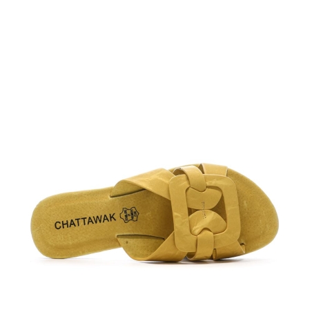 Claquettes Jaune Femme Chattawak Pace