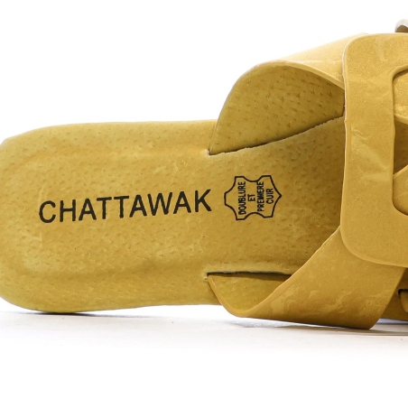 Claquettes Jaune Femme Chattawak Pace