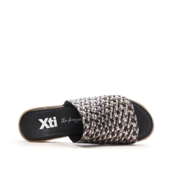 Claquettes Noir/Argent Femme XTI 143881