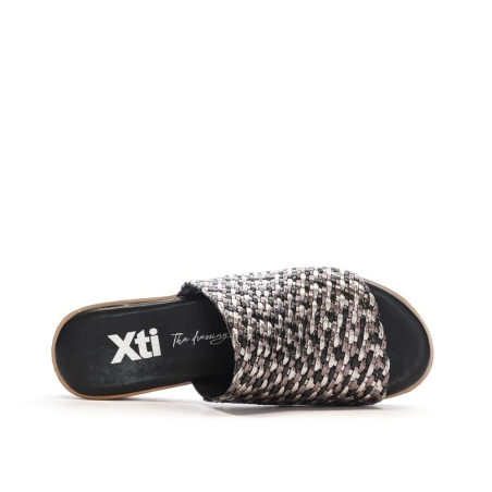 Claquettes Noir/Argent Femme XTI 143881