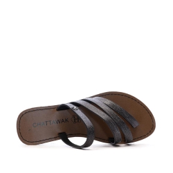 Sandales Gris Foncé Femme Chattawak ROXANNE