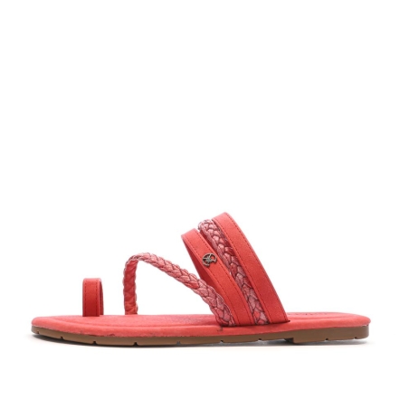 Sandales Rouge Femme Chattawak TIFA