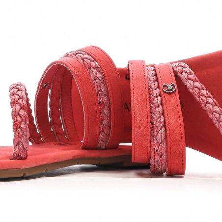 Sandales Rouge Femme Chattawak TIFA