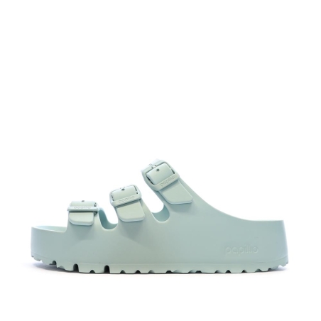 Sandales Vert d'eau Femme Birkenstock Florida Flex