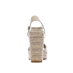 Sandales Compensées Beiges Femme Tommy Hilfiger FW0FW08668