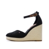 Sandales Noires Femme Tommy Hilfiger Wedges