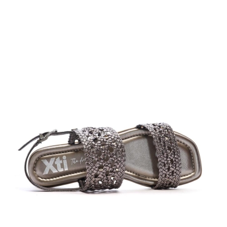 Sandales Argenté Femme Xti Plomb