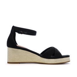 Sandales Noir Femme Tommy Hilfiger Flag Criss-cros