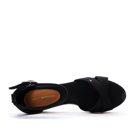 Sandales Noir Femme Tommy Hilfiger Flag Criss-cros