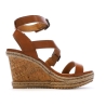 Sandales Compensée Camel Femme Chattawak Summer Camel