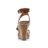 Sandales Compensée Camel Femme Chattawak Summer Camel