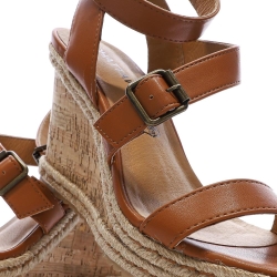 Sandales Compensée Camel Femme Chattawak Summer Camel