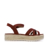 Sandales Rouge Femme Chattawak Summer