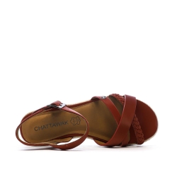 Sandales Rouge Femme Chattawak Summer
