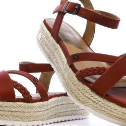 Sandales Rouge Femme Chattawak Summer