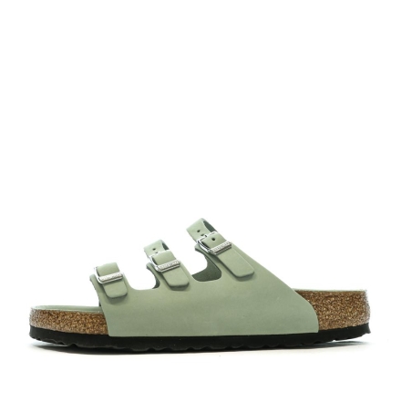 Sandales Vertes Femme Birkenstock Florida
